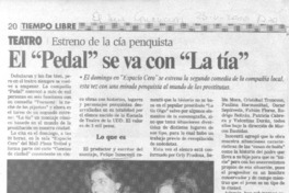 El "Pedal" se va con "La tía"