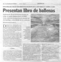 Presentan libro de ballenas