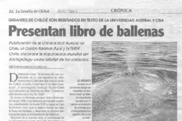 Presentan libro de ballenas