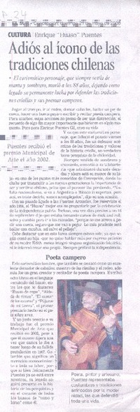 Adiós al ícono de las tradiciones chilenas