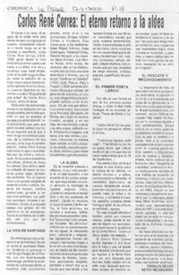 Carlos René Correa: El eterno retorno a la aldea