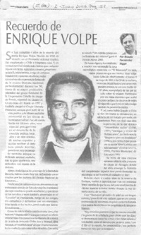Recuerdo de Enrique Volpe