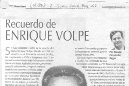 Recuerdo de Enrique Volpe