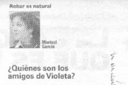 ¿Quiénes son los amigos de Violeta?