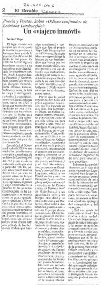 Un "viajero inmóvil"