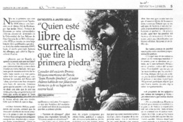 "Quien esté libre de surrealismo que tire la primera piedra" [entrevista]