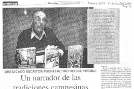 Un Narrador de las tradiciones campesinas