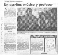 Un escritor, músico y profesor