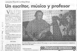 Un escritor, músico y profesor