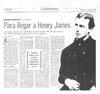 Para llegar a Henry James