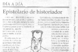 Epistolario de historiador