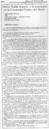 Matías Rafidee Batarce