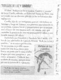 Reflejos de luz y sombra