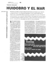 Huidobro y el mar