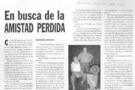 En busca de la amistad perdida [entrevista]