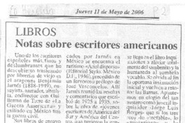 Notas sobre escritores americanos