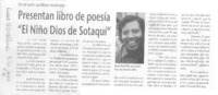 Presentan libro de poesía "El niño Dios de Sotaquí"