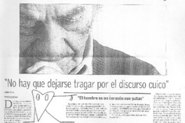 "No hay que dejarse tragar por el discurso cuico" [entrevista]
