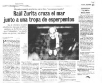 Raúl Zurita cruza el mar junto a una tropa de esperpentos [entrevista]