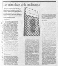 Las eternidades de la intolerancia
