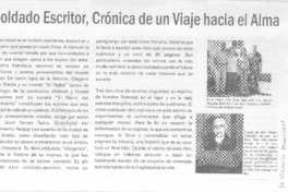 Soldado escritor, Crónica de un viaje hacia el alma