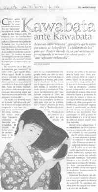 Kawabata ante Kawabata