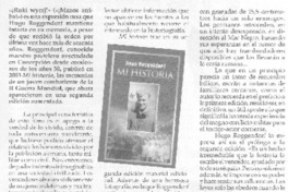 Memorias de guerra nada de convencionales