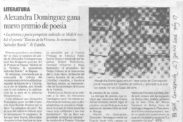 Alexandra Domínguez gana nuevo premio de poesía