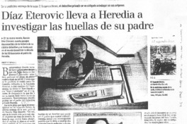Díaz Eterovic lleva a Heredia a investigar las huellas de su padre
