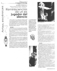 Reminiscencias de un ex jugador del silencio