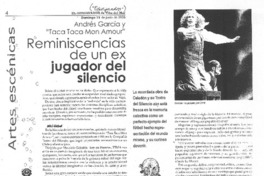 Reminiscencias de un ex jugador del silencio