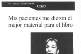 Mis pacientes me dieron el mejor material para mi libro [entrevista]