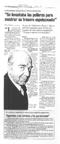 "Se levantaba las polleras para mostrar su trasero espeluznante" [entrevista]