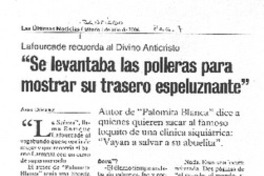 "Se levantaba las polleras para mostrar su trasero espeluznante" [entrevista]