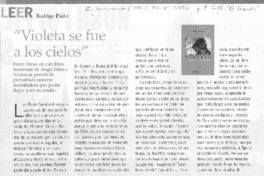 Violeta su fue a los cielos