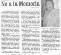 No a la memoria
