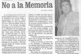 No a la memoria