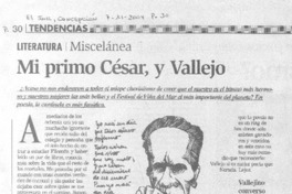 Mi primo César Vallejo