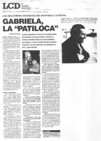 Gabriela la ¨patiloca"