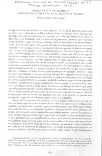 Presentación del libro de Marcos García de la Huerta