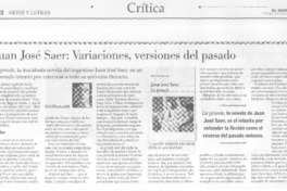 Juan José Saer: Variaciones, versiones del pasado