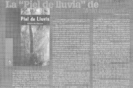 La "Piel de lluvia" de Galvarino Melo Sepúlveda