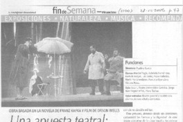 Una Apuesta teatral: "Neo-Proceso"