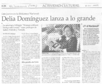 Delia domínguez lanza a lo grande