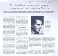 Cristián Warnken comenzó nueva temporada de Conversación Abierta