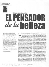 El pensador de la belleza [entrevista]