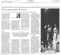 Teatro para gente de teatro