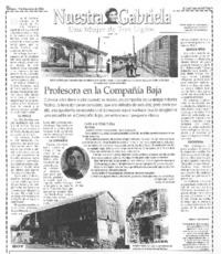 Profesora en la Compañía Baja