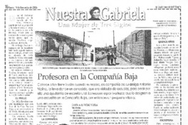 Profesora en la Compañía Baja