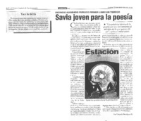 Savia joven para la poesía